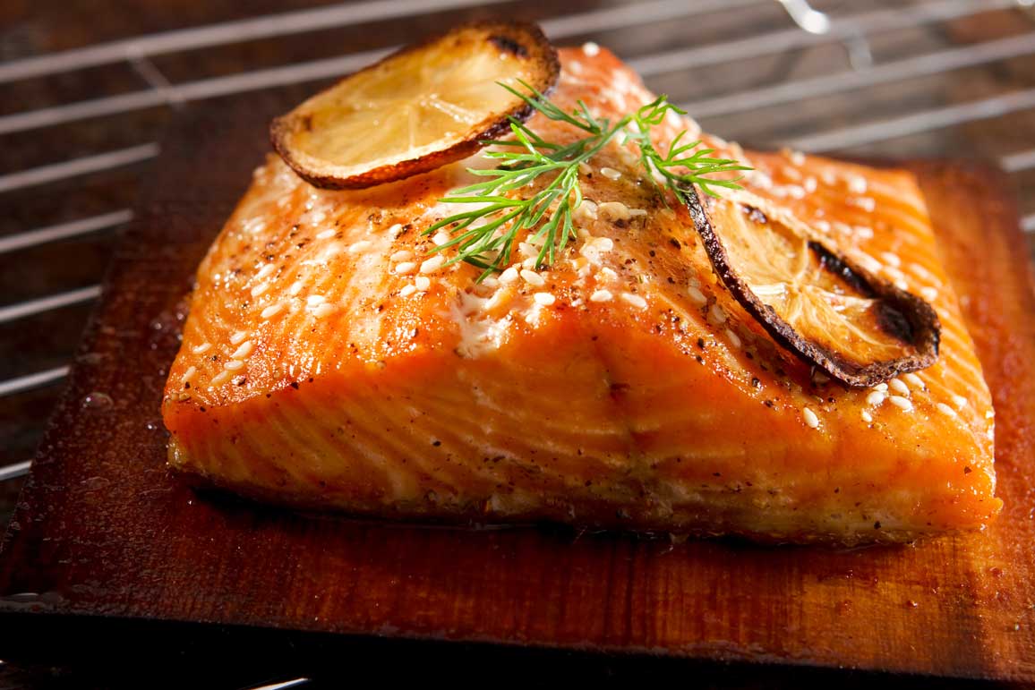 Grilled Salmon with Lemons - Pure Iceland Seafood